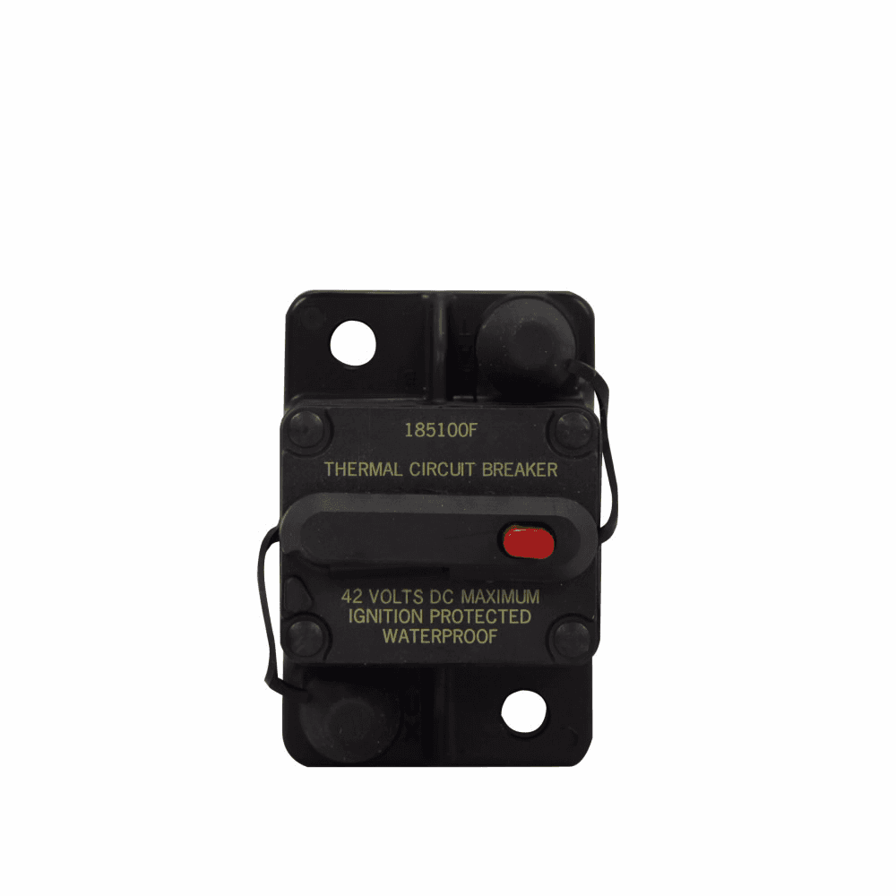 Cooper Bussmann CB185-110 CB185-110 Cooper Bussmann - Eaton Bussmann series CB185 automotive circuit breaker, Switchable, 48 Vdc, 110A, 3 kAIC, Automotive, type III, high amp, Waterproof