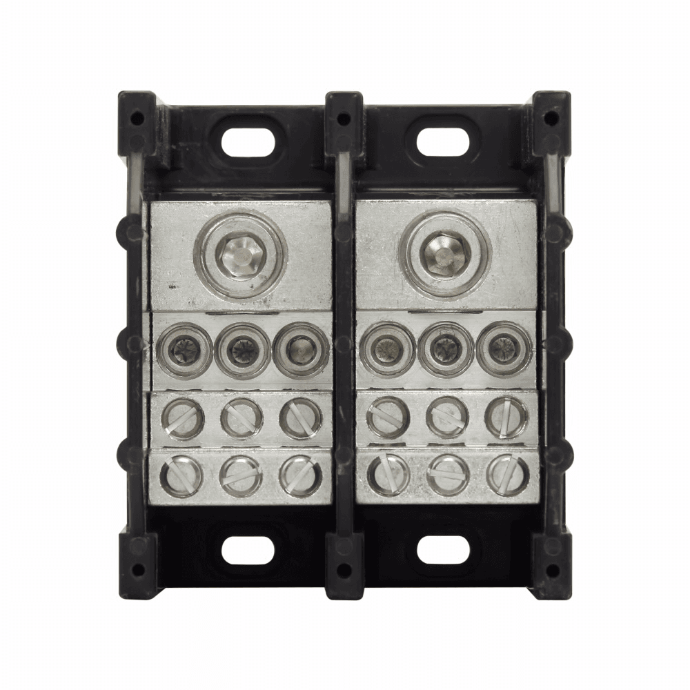 Cooper Bussmann 16371-2 16371-2 Cooper Bussmann - Eaton Bussmann series power distribution block, 600 Vac, 600 Vdc, 310A, Power distribution block, Two-pole, SCCR: 100 kA, Black, Molded Thermoplastic Base, Tin-plated aluminum connector - 16371-2