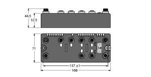 BLCEN-6M12LT-4AI-VI-2AO-I Part Image. Manufactured by Turck.