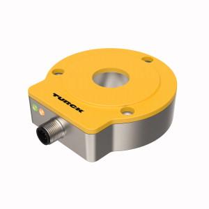 Turck RI360P0-QR24M0-ELIU5X2-H1151 Contactless Encoder, Analog, Premium Line, Compact, rugged housing, Many mounting possibilities, Status displayed via LED, Measuring range indicated via LED, Immune to electromagnetic interference, Measuring range programmable via Easy Teach, Output signal programmable via Easy Teach, Resolution, 16-bit, 15…30 VDC, 0…10 V and 4…20 mA, Male M12 x 1, 5-pin