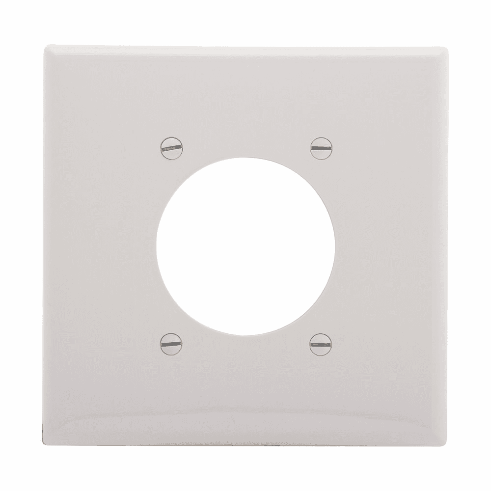 Eaton PJ703W PJ703W Eaton - Eaton Power outlet and locking, White, 2.15" Hole Cutout, Polycarbonate, Two- gang, Mid-size