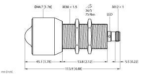 DR15S-M30E-2UPN8X2-H1141 Part Image. Manufactured by Turck.