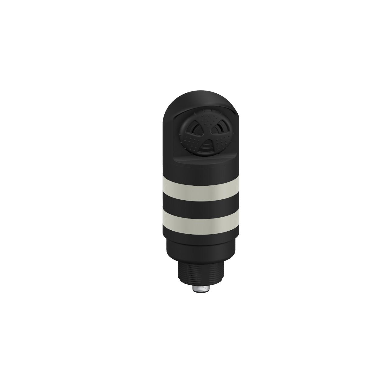 Banner TL50C2ALSKQ TL50 Pro Tower Light with IO-Link Sealed Loud Audible, Compact Black Housing: 2-Segment, Voltage: 18-30 V dc; Environmental Rating: IP50, Colors: Multicolor, Euro 4-pin Integral Connector