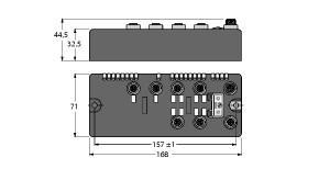 BLCDN-6M12L-4AI4AO-VI-4DI-P Part Image. Manufactured by Turck.