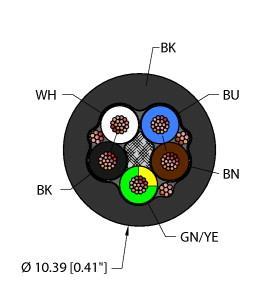 Turck BLK,PVC,2STPDX18+1X18,ITCERDB,MS40,FF Fieldbus Technology Cable, Reelfast™ Bulk Cable, Shielded Twisted Pair, Fieldbus Technology Cable, fieldbus type: FOUNDATION™ fieldbus, Black PVC jacket, shielded, 2STPDX18+1X18 AWG, Sunlight Resistant, -40 Cold Bend Rating, Oil Resistant, Flame Ratings: UL 1685 FT4, IEEE 1202 FT4, CSA FT1, CSA FT4, IEC 60332-3-22, ITC 150V, PLTC 300V, 1309 MSB 600V, CIC/TC 600V