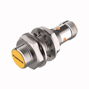 Turck BI2-G12K-AP6X-0.2-RS4T Inductive Sensor, Rated switching distance 2 mm, Cable length (L) 0.2 m, Flush, Threaded barrel, M12 x 1, Chrome-plated brass, DC 3-wire, 10…30 VDC, NO contact, PNP output, Pigtail with male end M12 x 1