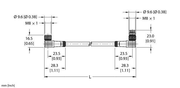 PKW 4Z-2-PSG 3 Part Image. Manufactured by Turck.