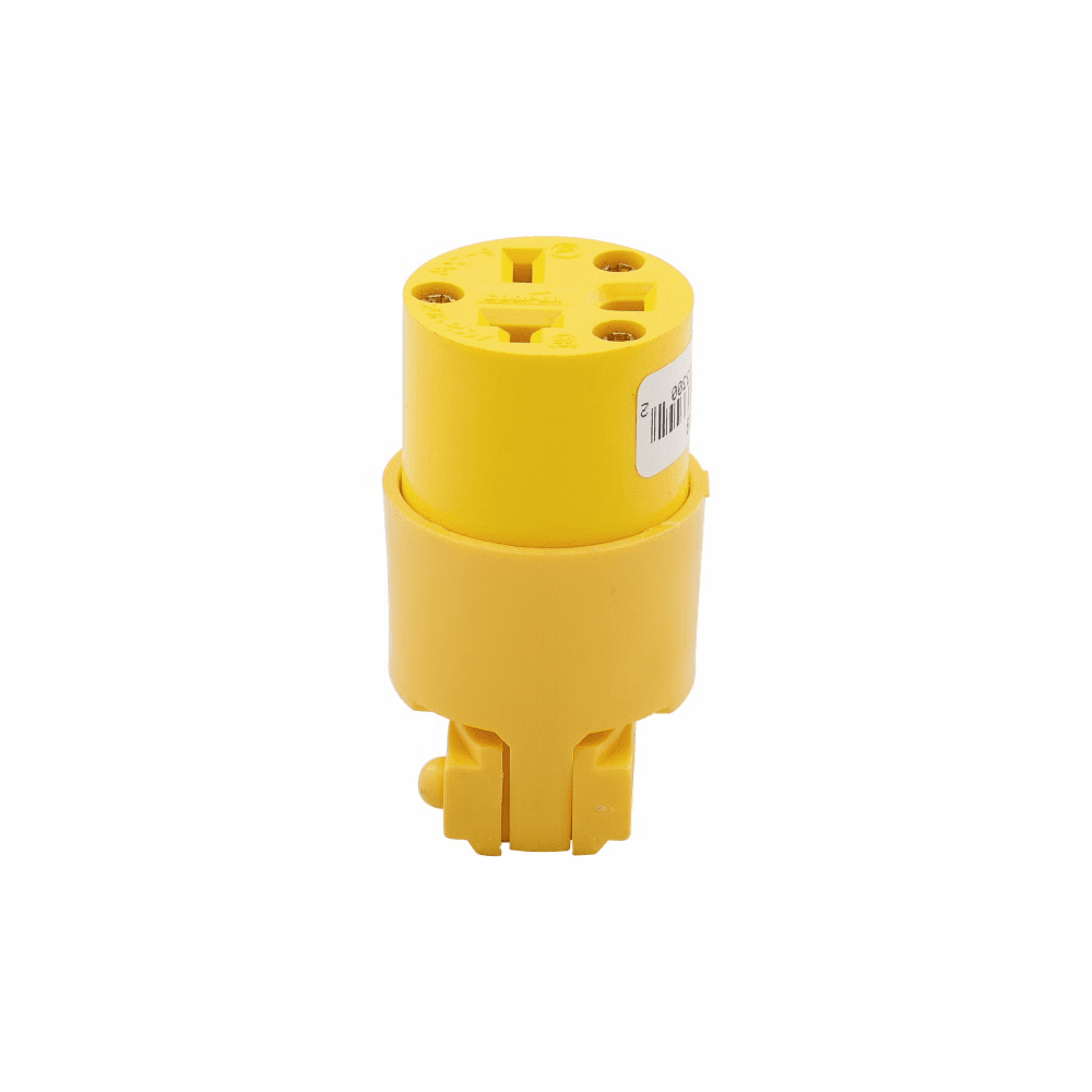 Eaton 4229-BOX 4229-BOX Eaton - Eaton Arrow Hart straight blade connector , #18-12 AWG, 20A, Commercial, 250V, Back wire, Yellow, Brass, Thermoplastic, 6-20R, Two-pole, three-wire, grounding, Screw, Thermoplastic, ED Box