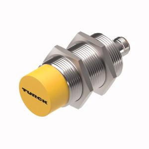 Turck NI15-M30E-AP6X-H1141 Inductive Sensor, Rated switching distance 15 mm, Non-flush, Threaded barrel, M30 x 1.5, Long version, Chrome-plated brass, DC 3-wire, 10…30 VDC, NO contact, PNP output, M12 x 1 male connector