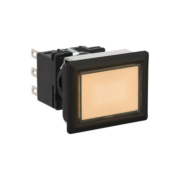 Idec LB8L-A1T51W LB 16mm Illuminated PB SPDT W, Sleek flush mount design,  Standard bezel with 16mm hole size also available,  Bright LED illumination,  27.9mm depth behind the panel,  3PDT contact block available,  5A contact ratings,  IP65 degree of protection,  Metalli