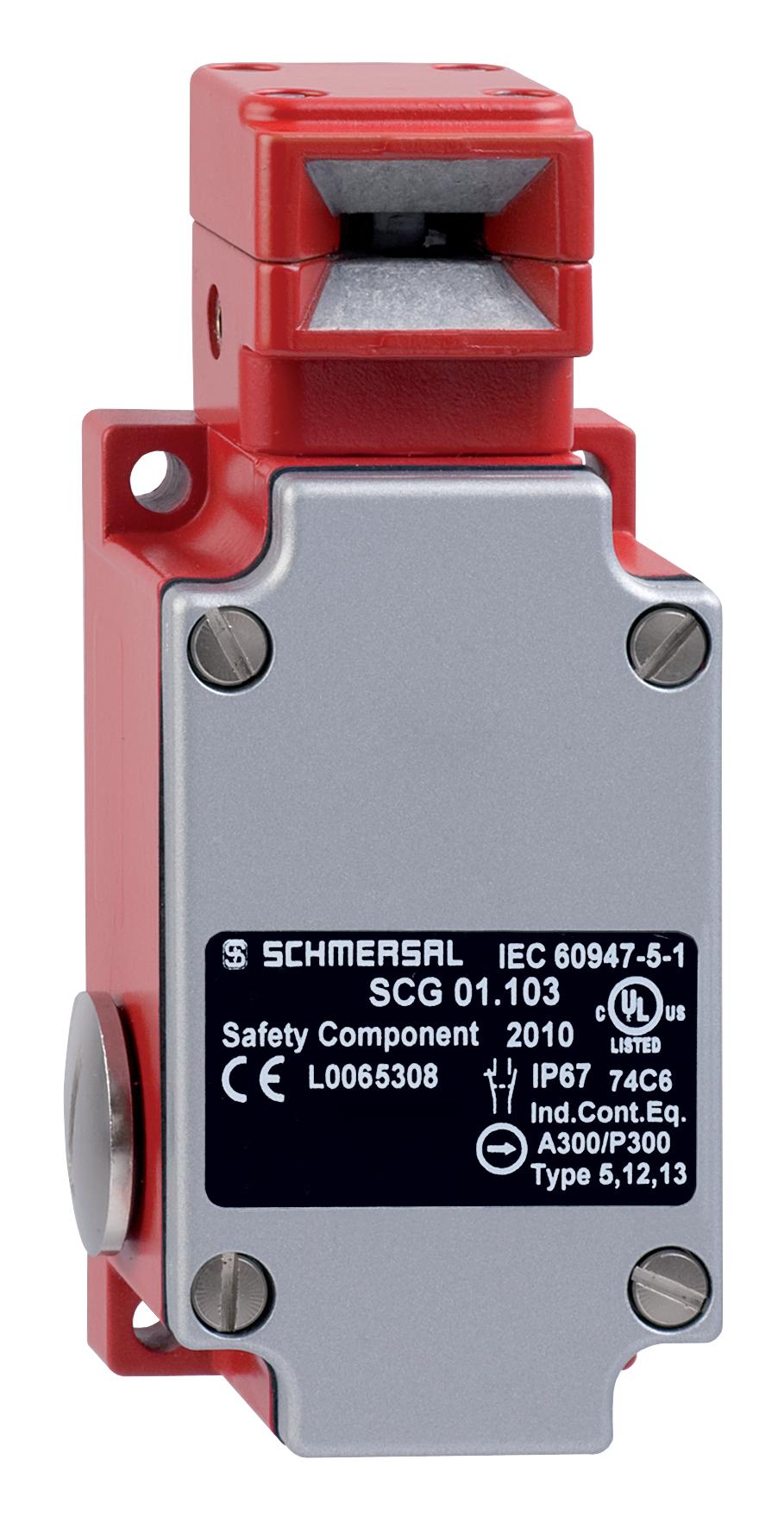 Schmersal SCG01.103 Safety switch with separate actuator; Head positioned to the front; Metal enclosure; 50 mm x 120 mm x 43 mm; Long life