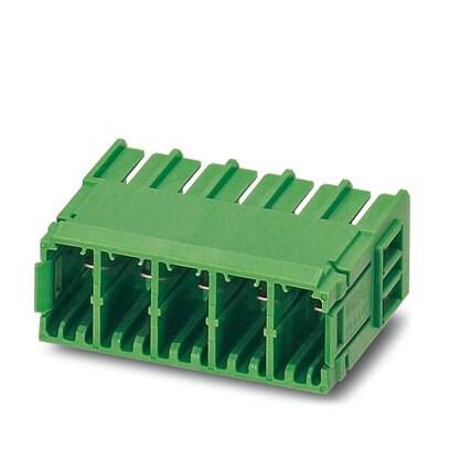 Phoenix Contact 1809474 PCB headers, nominal cross section: 6 mmÂ², color: black, nominal current: 41 A, rated voltage (III/2): 630 V, contact surface: Tin, type of contact: Male connector, number of rows: 1, number of positions: 2, product range: PC 5/..-G, pitch: 7.62 mm, moun
