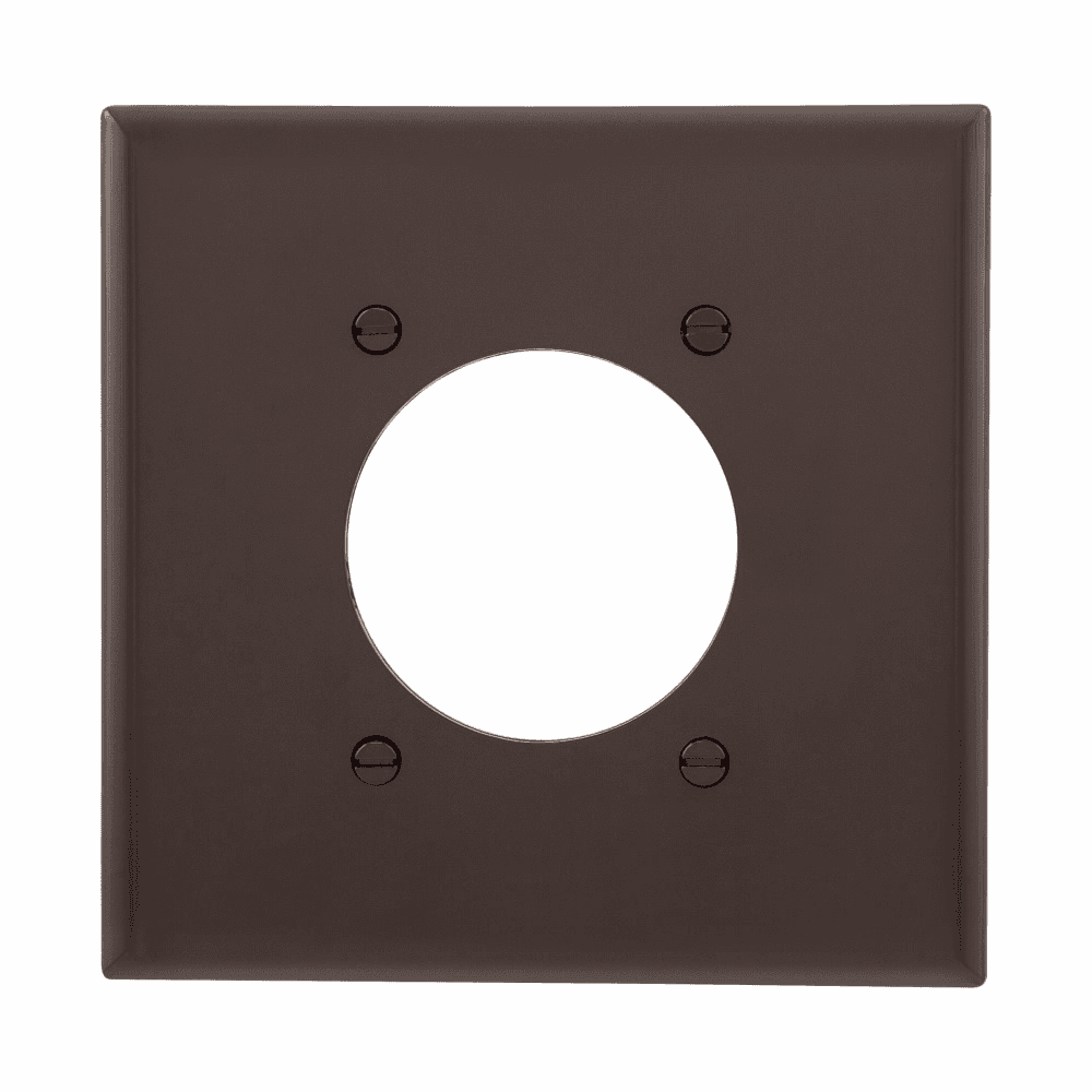 Eaton PJ703B PJ703B Eaton - Eaton Power outlet and locking, Brown, 2.15" Hole Cutout, Polycarbonate, Two- gang, Mid-size