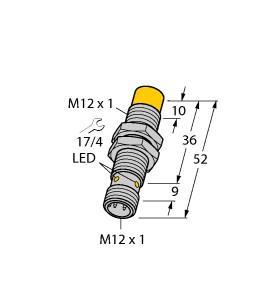 NI4-M12-VP6X-H1141 Part Image. Manufactured by Turck.