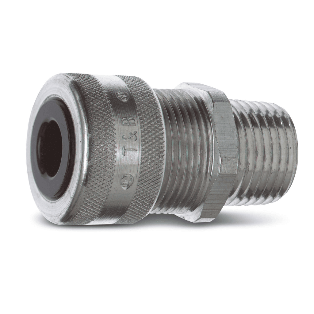 ABB Control 2921AL 2921AL ABB Control - Liquidtight Strain Relief Connector, 1/2 Inch, Straight, Cord Range 0.310 to 0.560 Inch, Throat Diameter 9/16 Inch, Aluminum Body, Glandnut, and Grip, Rubber Bushing