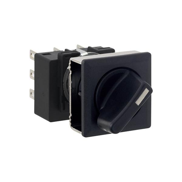 Idec LB7S-3LT3V LB 16mm Selector SW 3PDT, Sleek flush mount design,  Standard bezel with 16mm hole size also available,  Bright LED illumination,  27.9mm depth behind the panel,  3PDT contact block available,  5A contact ratings,  IP65 degree of protection,  Metallic or 