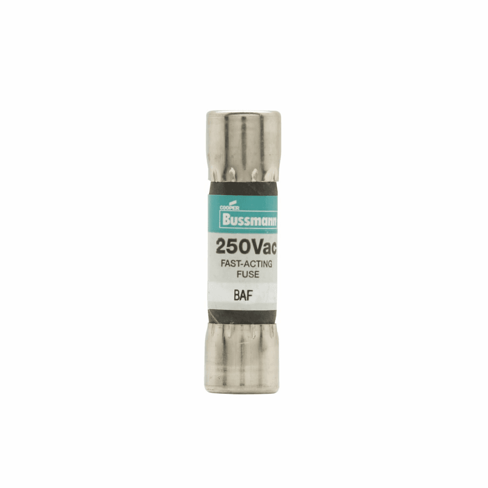 Cooper Bussmann BAF-1 BAF-1 Cooper Bussmann - Eaton Bussmann series BAF fuse, Fast acting Midget fuse, 1 A, Non-indicating, Ferrule end x ferrule end, 35 AIC at 250 Vac,10 kAIC at 125 Vac, Nickel-plated brass endcaps, Standard, 250 V