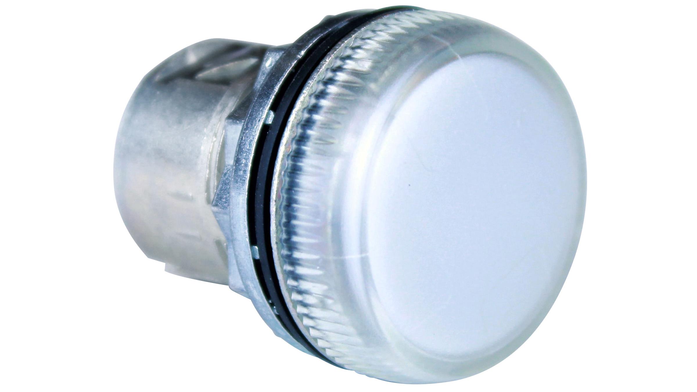 Sprecher + Schuh D7M-P7MN7W Sprecher + Schuh D7M-P7MN7W - D7 22mm Indicator Light, Metal, Diffuser Lens, Clear, 240V AC Clear LED, Metal Latch, Operator Only, UL Type 4/13, IP66