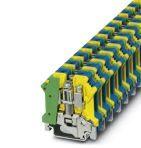 Phoenix Contact 3024740 Installation ground terminal block, PE/N block, consisting of a green-yellow ground terminal and a blue terminal block with screw bridge, nom. voltage: 250 V, nominal current: 76 A, connection method: Screw connection, number of connections: 2, cross sect