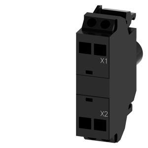 Siemens 3SU1401-1BB20-3AA0 LED module with integrated LED 24 V AC/DC, red, Spring-loaded terminal, for front plate mounting, Minimum order quantity 5 or a multiple thereof