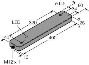 TNLR-Q80L400-H1147 Part Image. Manufactured by Turck.