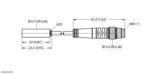 BI2-EH6.5K-AN6X-0.2-PSG3M Part Image. Manufactured by Turck.