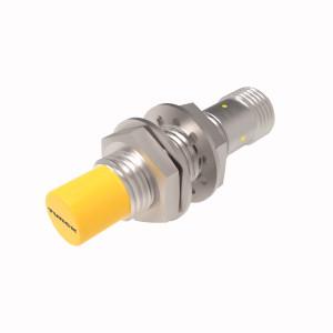 Turck NI10U-M12-AP6X-H1141 Inductive Sensor, With Extended Switching Distance, Rated switching distance 10 mm, Non-flush, M12 × 1 threaded barrel, Chrome-plated brass, Factor 1 for all metals, Protection class IP68, Resistant to magnetic fields, Large switching distance, Integrated protection against predamping, Little metal-free spaces, DC 3-wire, 10…30 VDC, NO contact, PNP output, M12 x 1 male connector