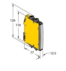 Turck IMXK12-AO01-1I-1I-H0/24VDC/CC Analog Signal Isolator, 1-channel, Operating voltage 10…30 VDC, Input circuit monitored for wire break and short circuit, Complete galvanic isolation, HART transparent, Removable cage clamp terminals, ATEX, IECEx, cULus, Use in zone 2, SIL 2