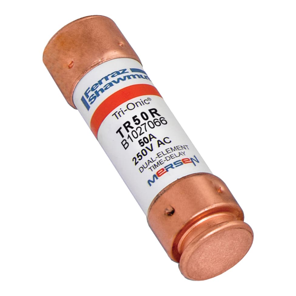 Mersen TR50R TR50R Mersen - Fuse TR-R - Class RK5 - Time-Delay 250VAC 250VDC 50A Ferrule Tri-Onic®