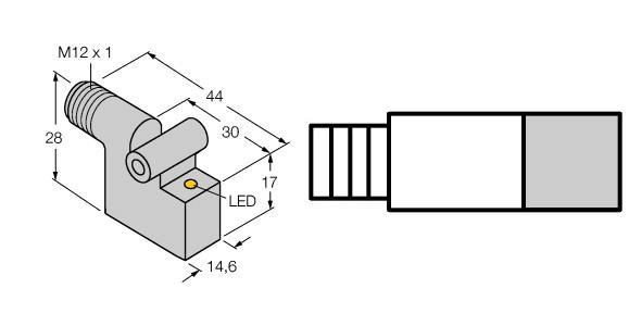 BIM-IKE-AP6X-H1141 W/KLI3 Part Image. Manufactured by Turck.