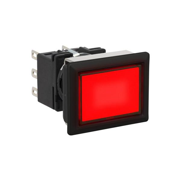 Idec LB8L-M1T21R LB 16mm Illuminated PB DPDT R, Sleek flush mount design,  Standard bezel with 16mm hole size also available,  Bright LED illumination,  27.9mm depth behind the panel,  3PDT contact block available,  5A contact ratings,  IP65 degree of protection,  Metalli