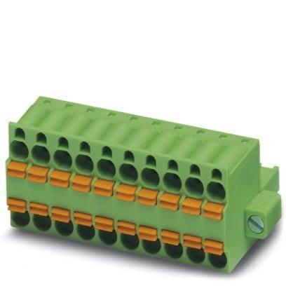 Phoenix Contact 1713539 PCB connector, nominal cross section: 2.5 mmÂ², color: green, nominal current: 16 A, rated voltage (III/2): 320 V, contact surface: Tin, type of contact: Female connector, number of potentials: 5, number of rows: 1, number of positions: 5, number of conne
