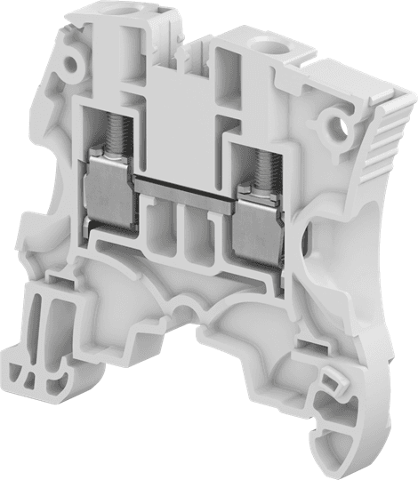 ABB Control 1SNK506010R0000 1SNK506010R0000 ABB Control - ZS6 Screw Clamp Terminal Block - Feed-through - Grey