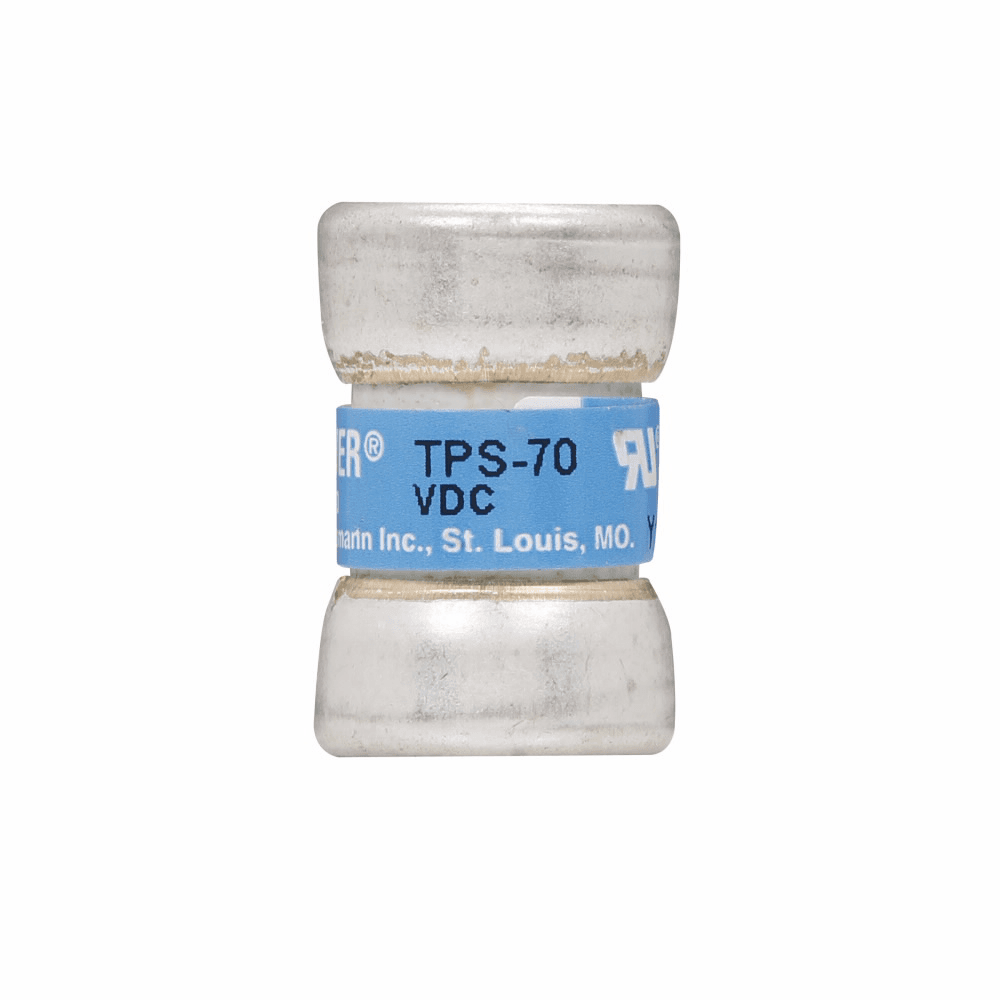 Cooper Bussmann TPS-2 TPS-2 Cooper Bussmann - Eaton Bussmann series TPS telecommunication fuse, 170 Vdc, 2A, 100 kAIC, Non Indicating, Current-limiting, Non-indicating, Glass melamine tube, Silver-plated brass ferrules