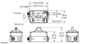 Turck RSF RKF 34/DS Power Accessory, Power disconnect switch, , Male 7/8″ powerfast