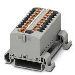 Phoenix Contact 3273242 Distribution block, Block with horizontal alignment and integrated supply, The blocks can be bridged with one another via the conductor shaft. For corresponding plug-in bridges, see accessories, nom. voltage: 690 V, nominal current: 24 A, connection metho