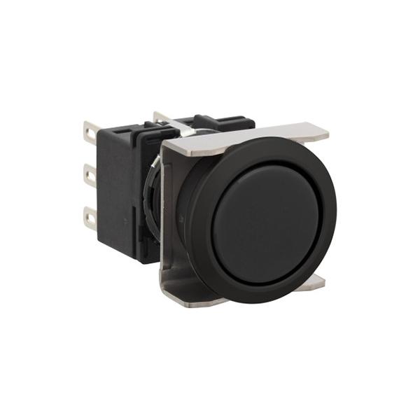 Idec LB6B-A1T6B LB 16mm Pushbuttons DPDT B, Sleek flush mount design,  Standard bezel with 16mm hole size also available,  Bright LED illumination,  27.9mm depth behind the panel,  3PDT contact block available,  5A contact ratings,  IP65 degree of protection,  Metallic o