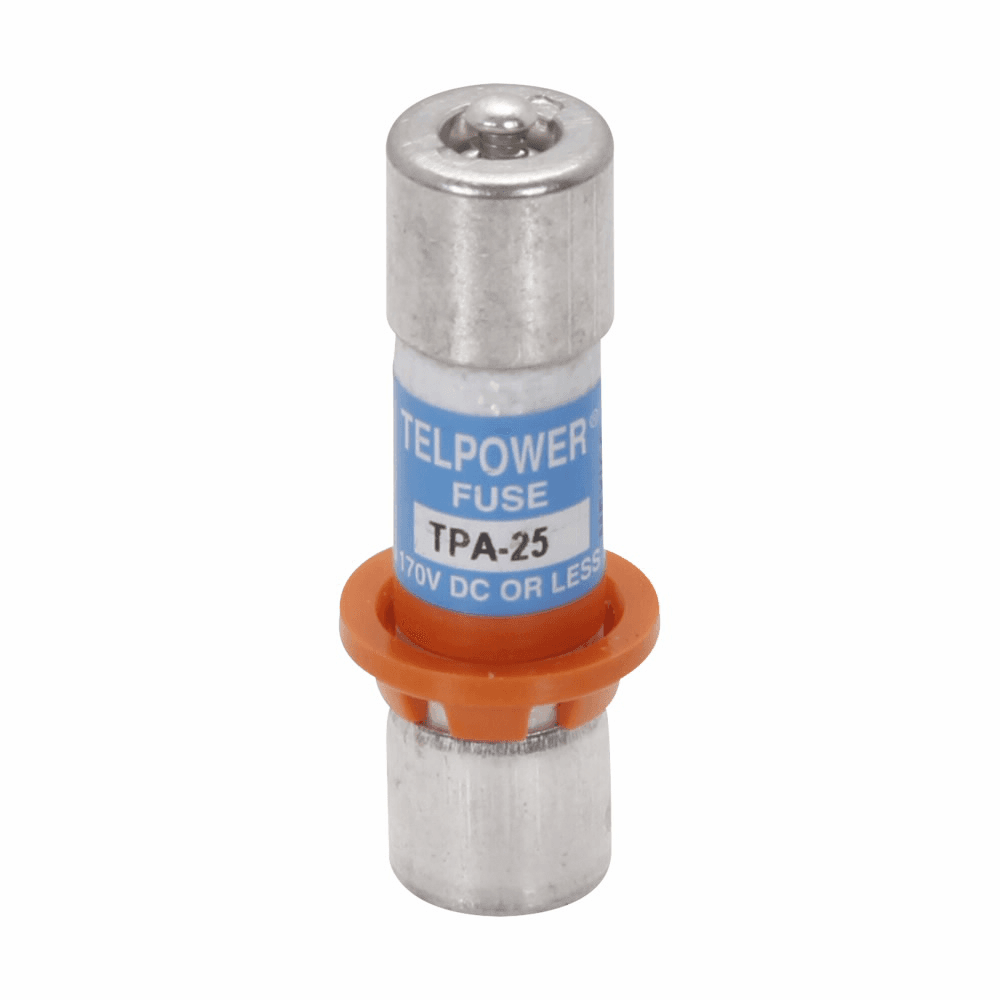 Cooper Bussmann TPA-3 TPA-3 Cooper Bussmann - Eaton Bussmann series TPA telecommunication fuse, Indication pin, Orange ring for correct fuse position, 170 Vdc, 3A, 100 kAIC, Non Indicating, Current-limiting, Ferrule end X ferrule end