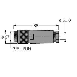 BS4140-0/9 Part Image. Manufactured by Turck.