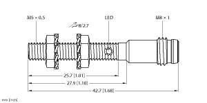 BI1-EG05-AP6X-V1331 Part Image. Manufactured by Turck.