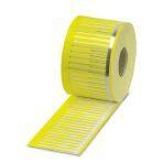 Phoenix Contact 0831009 Cable marker, can be ordered: by line, yellow, labeled according to customer specifications, mounting type: plug in, cable diameter range: 0.6 ... 7 mm, lettering field size: 10 x 4 mm, Number of individual labels: 3000