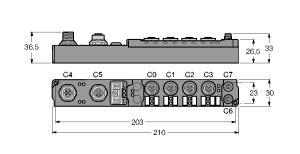 SDPB-0404D-1004 Part Image. Manufactured by Turck.