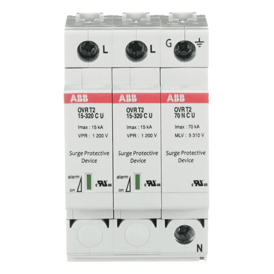 ABB Control OVRT22N40320PTSU OVRT22N40320PTSU ABB Control - OVR SPD 2P+N 40KA 320V P TS