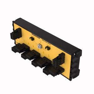 Turck JRBS-40SC-8R/EX FOUNDATION fieldbus and PROFIBUS-PA, IP20 junction box, 8-channel, , Junction box for DIN rail mounting, Short-circuit protection per drop line/spur, , Switch-in terminating resistor, Cable shielding: Capacitive or direct connection with housing potential selectable via switch, aluminium housing, Entity and FISCO compliant according to IEC 60079-11