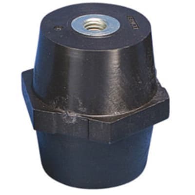 Eriflex 548400 548400 Erico - Low Voltage Metric Insulator, F-F, ISO TP 15M4, Height: 0.59", Depth: 0.63", Diameter: 0.47", Thread size: M4, Static load: 337lb