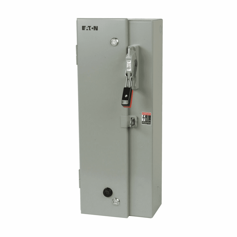 Eaton ECN2422CJF-A30 ECN2422CJF-A30 Eaton - Eaton Freedom NEMA enclosed control , NEMA 3R , Combination non-reversing starter—circuit breaker , With control power transformer , HAND/OFF/AUTO Sel. switch with red RUN pilot light , Side-mounted , 50A , 2NO , Three-phase