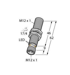 BIM-M12E-Y1X-H1141 Part Image. Manufactured by Turck.