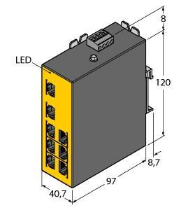 SE20-84MT-RJ822 Part Image. Manufactured by Turck.