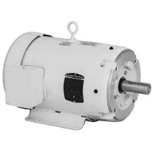 Baldor (ABB) CEWDM3709T-5 AC Motor; 7-1/2HP Power; 575VAC at 60HZ Voltage; 3 Phase; 3600RPM Speed; 213TC Frame; TEFC Enclosure; Foot Mounted; C-Face; White Epoxy; Corrosion Resistant Finish; 19.78" Length