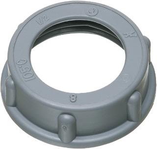 Arlington Industries 445 2" Plastic insulated bushing with a temperature rating of 105 degrees celcius